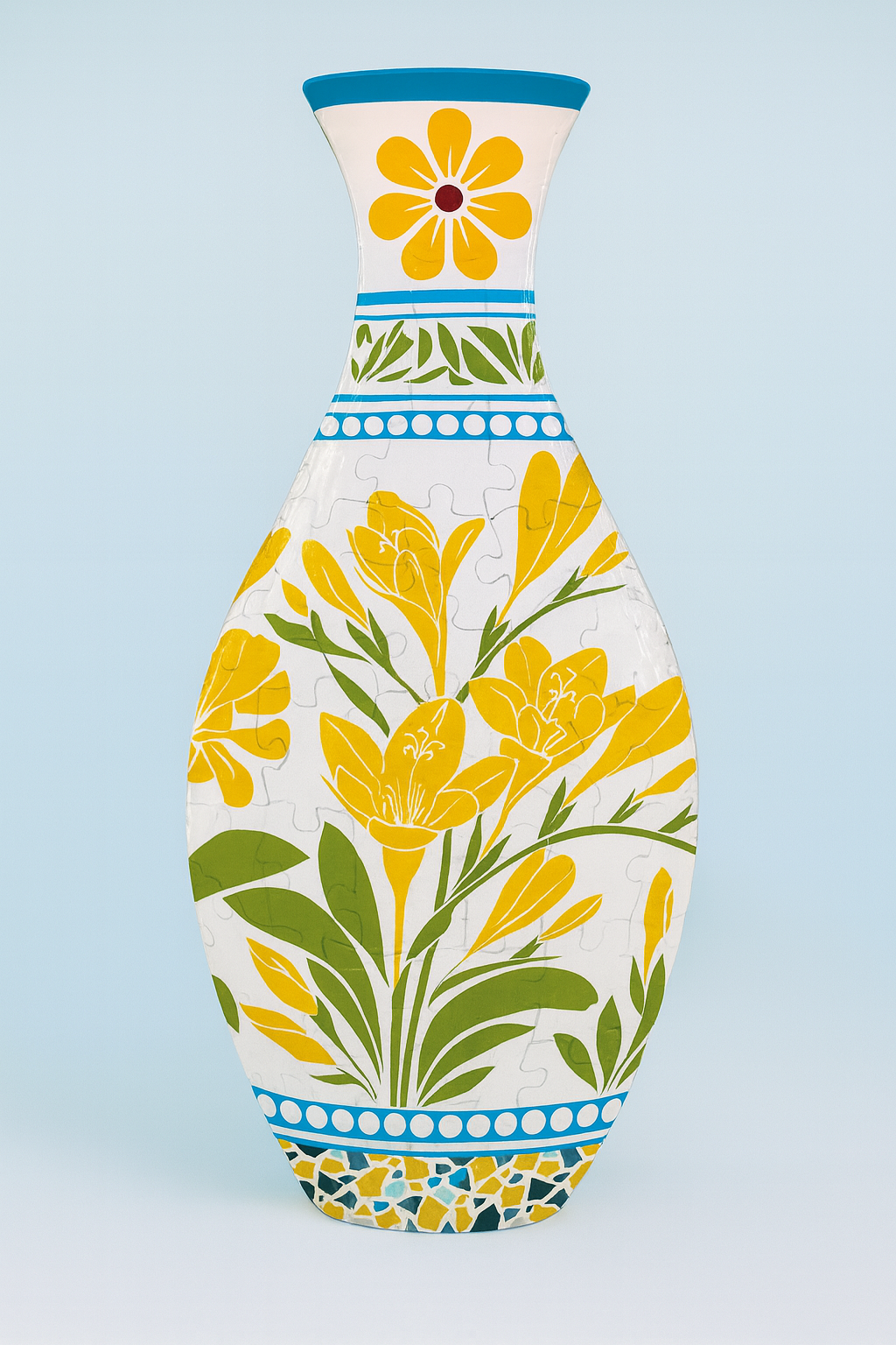 Wazon 3D z puzzli – dekoracyjna układanka