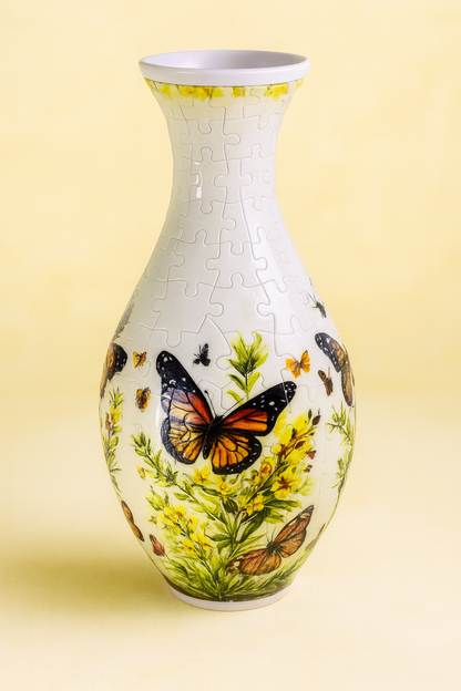 Wazon 3D z puzzli – dekoracyjna układanka