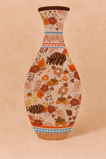 Wazon 3D z puzzli – dekoracyjna układanka